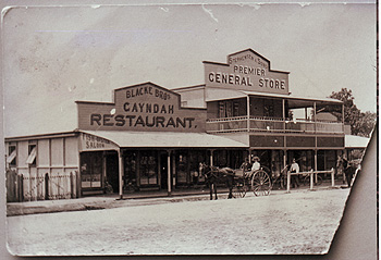 Two of the many shops that lined the main street of Gayndah